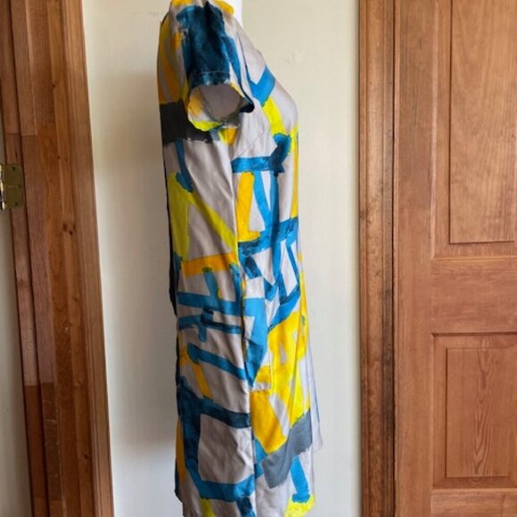 SEE BY CHLOE Vintage Silk Short Sleeve Mini Sheath Dress - Picture 6 of 17